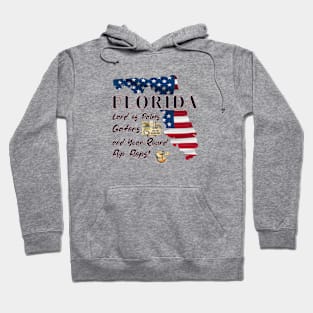 Florida Palms, Wildlife And Flip Flops Hoodie